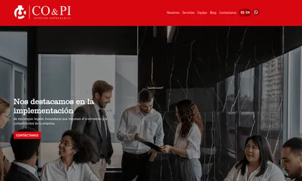 CO&PI – Sitio web institucional para firma legal empresarial