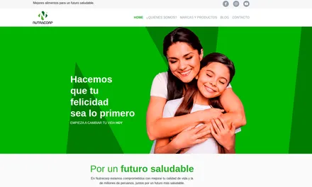 Nutracorp – Sitio web corporativo optimizado y a medida
